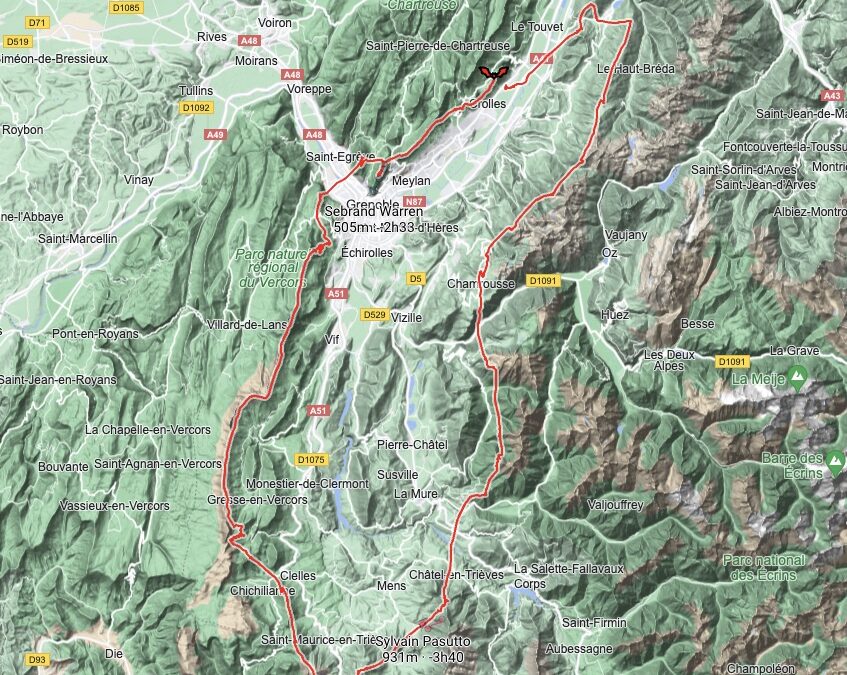 160 km depuis St-Hil