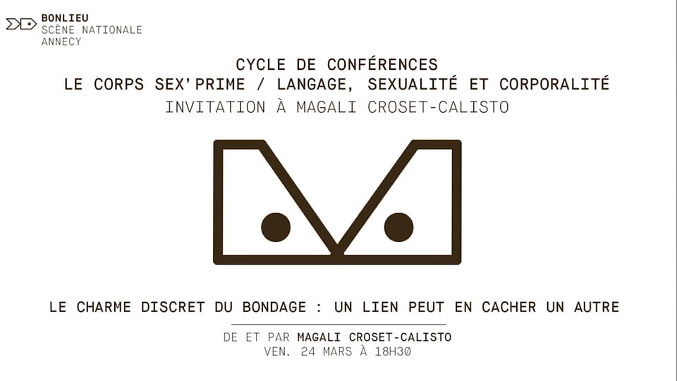 BONDAGE CONFÉRENCE BONLIEU ANNECY